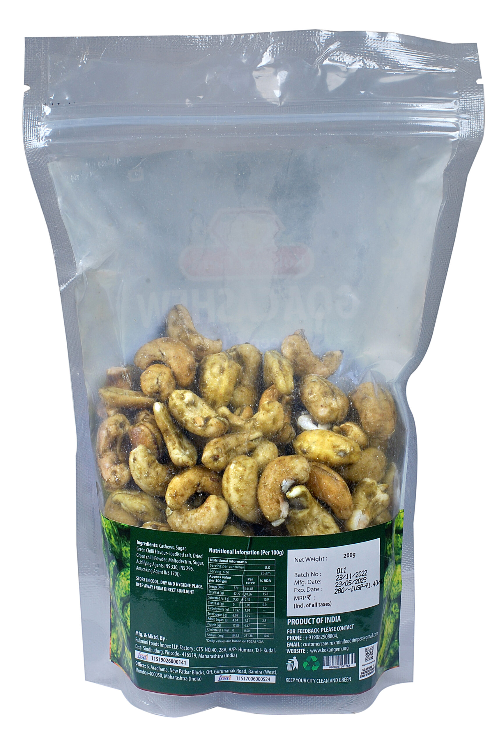 Kokan Gem Green Chilli Cashew-200gm_2